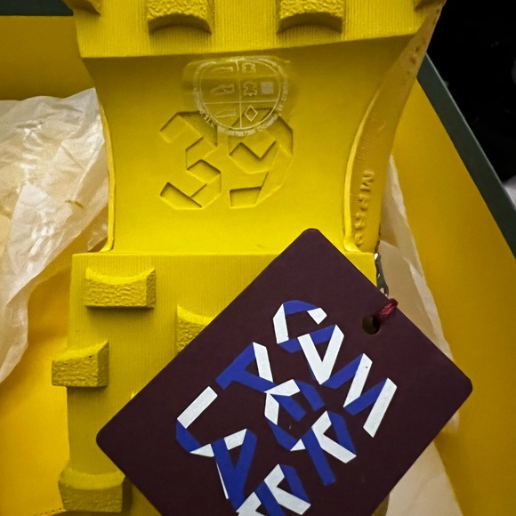 Camper Leather Traktori Bootie In Yellow Sz EU 39, US 6, UK 5.5 - Picture 6 of 7